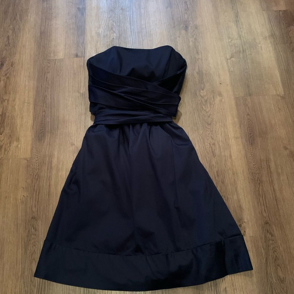 CYNTHIA ROWLEY STRAPLESS MIDNIGHT BLUE DRESS SIZE 8